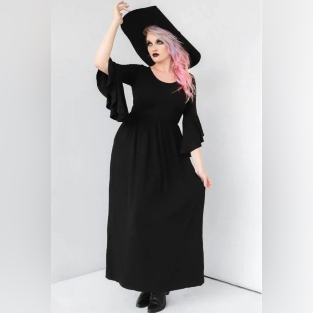 Foxblood Blair Bell Sleeve Dress